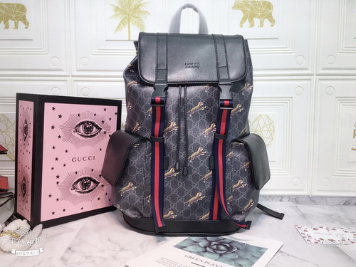 Gucci bag 450958 black with tigger pattern